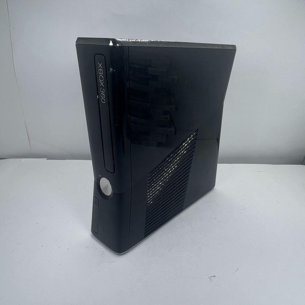 Black Microsoft Xbox 360 S Model 1439 250GB HDD Slim Glossy Console Only